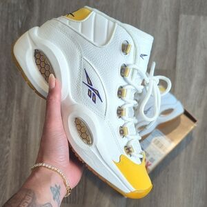 Reebok Question Mid (Kobe Yellow Toe) Special Box - Men's 6.5/Women's 8